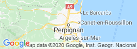 Perpignan map